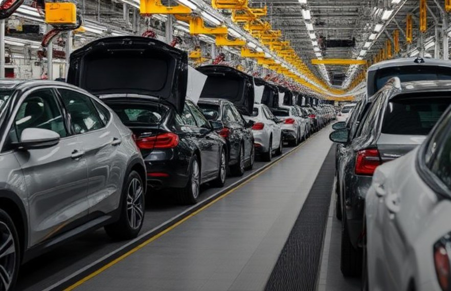 Linha de montagem de automóveis
